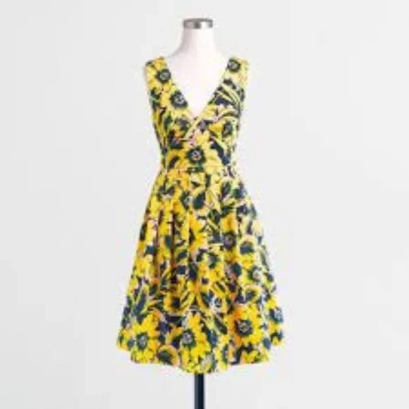 j crew fit and flare mini dress Gray Marled Fit-and-Flare Mini Dress main image 0